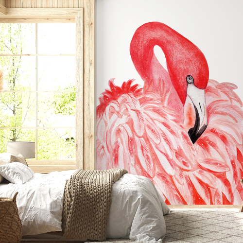 Papier peint panoramique - Flamant rose