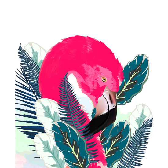 Papier peint panoramique - Flamant rose