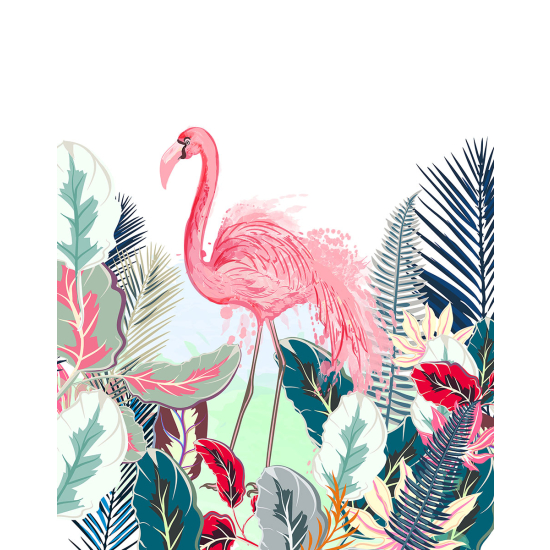 Papier peint panoramique - Flamant rose