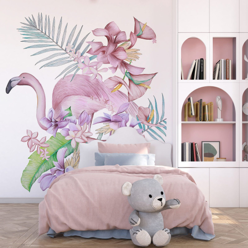 Papier peint panoramique - Flamant Rose