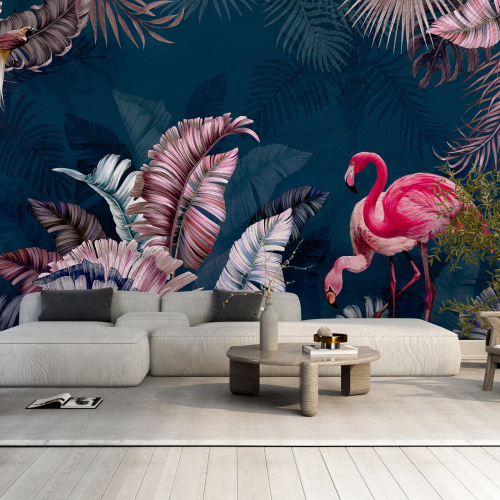 Papier peint panoramique - Flamants Roses