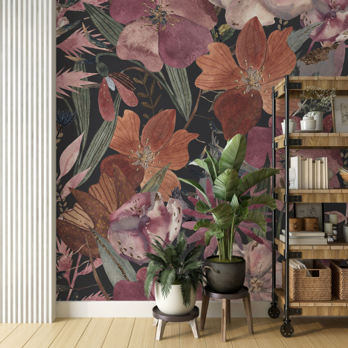 Papier peint panoramique - Fleurs