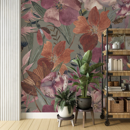 Papier peint panoramique - Fleurs