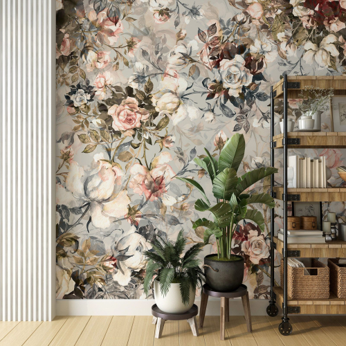 Papier peint panoramique - Fleurs
