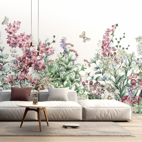 Papier peint panoramique - Fleurs