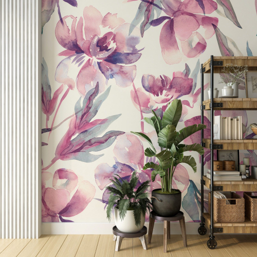 Papier peint panoramique - Fleurs