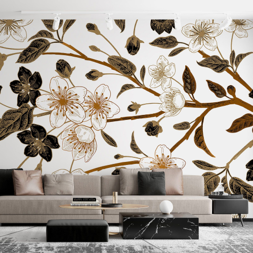Papier peint panoramique - Fleurs