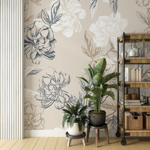 Papier peint panoramique - Fleurs