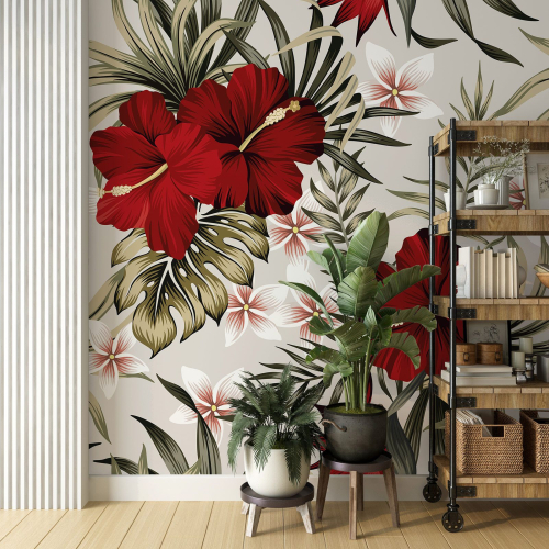 Papier peint panoramique - Fleurs
