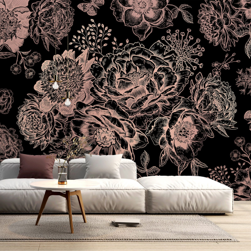 Papier peint panoramique - Fleurs
