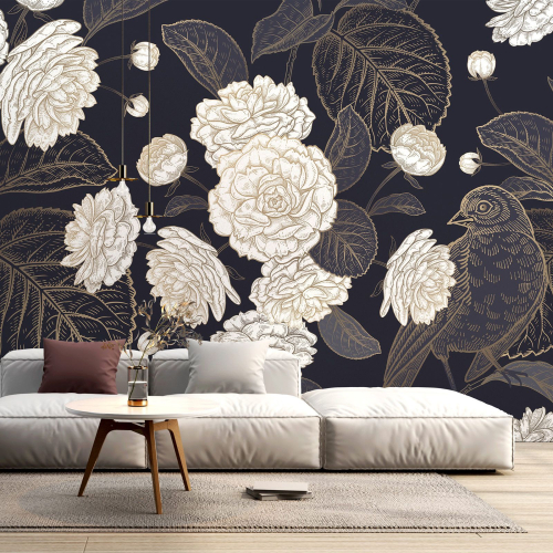 Papier peint panoramique - Fleurs