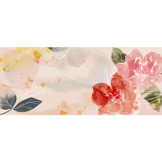 Papier peint panoramique - Fleurs