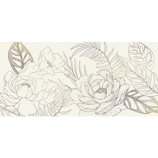 Papier peint panoramique - Fleurs