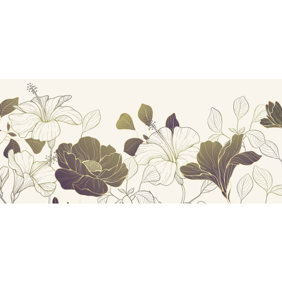 Papier peint panoramique - Fleurs