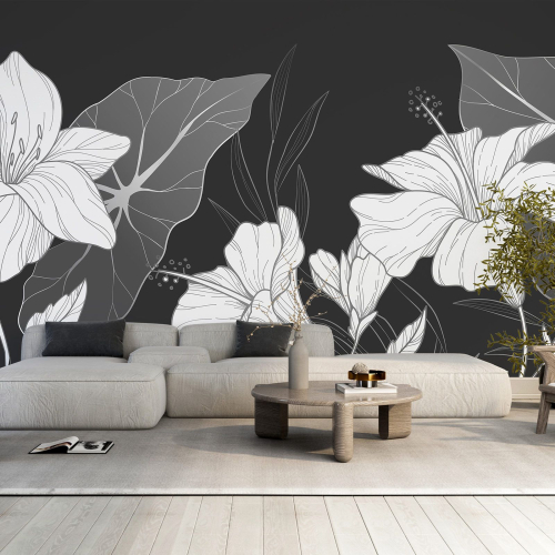 Papier peint panoramique - Fleurs