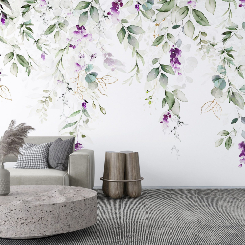 Papier peint panoramique - Fleurs