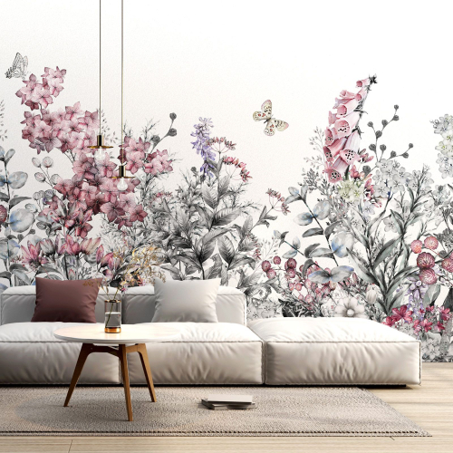 Papier peint panoramique - Fleurs