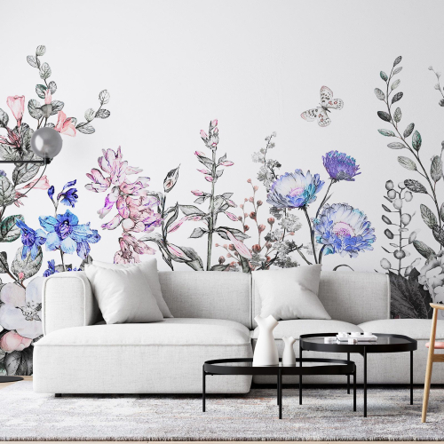 Papier peint panoramique - Fleurs