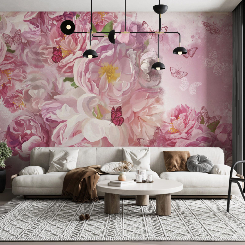 Papier peint panoramique - Fleurs
