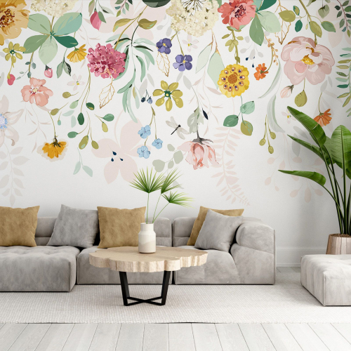 Papier peint panoramique - Fleurs