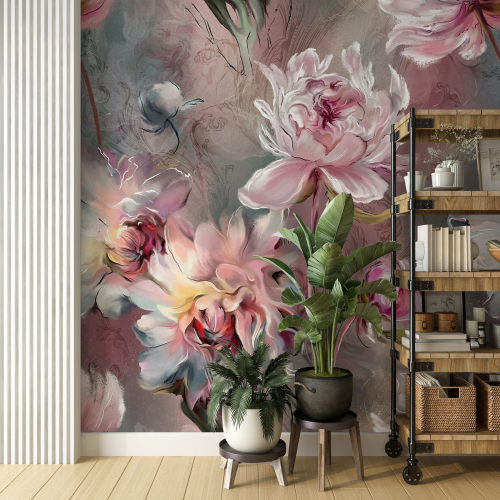 Papier peint panoramique - Fleurs