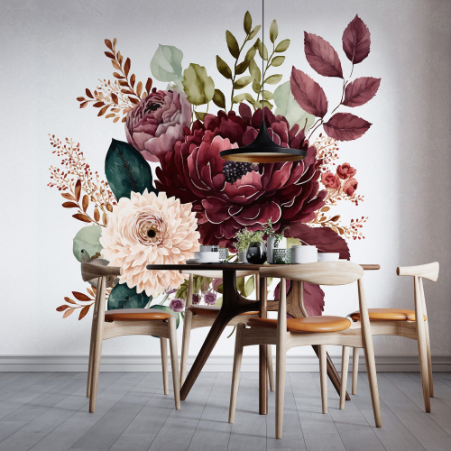 Papier peint panoramique - Fleurs