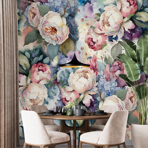 Papier peint panoramique - Fleurs