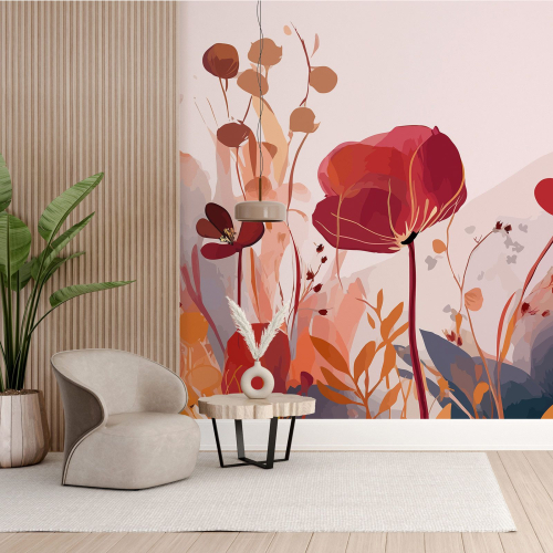 Papier peint panoramique - Fleurs