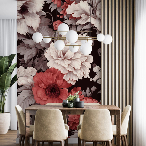 Papier peint panoramique - Fleurs