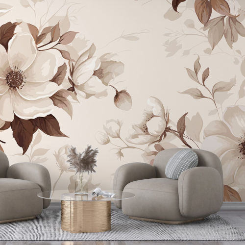 Papier peint panoramique - Fleurs