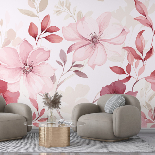 Papier peint panoramique - Fleurs