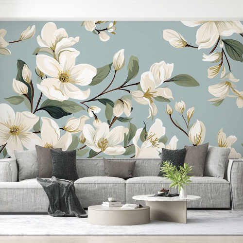Papier peint panoramique - Fleurs