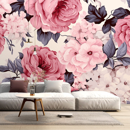 Papier peint panoramique - Fleurs