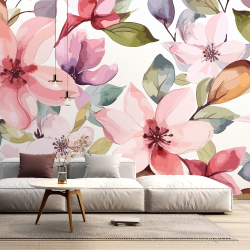 Papier peint panoramique - Fleurs
