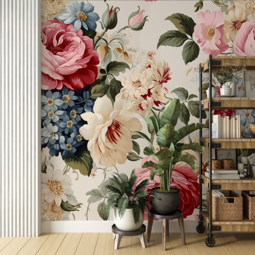 Papier peint panoramique - Fleurs