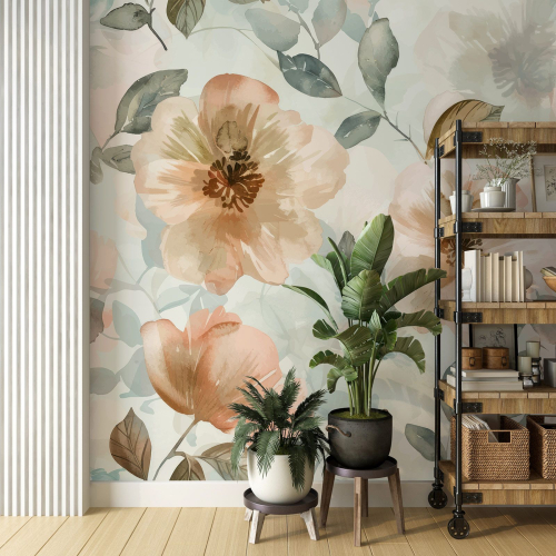 Papier peint panoramique - Fleurs