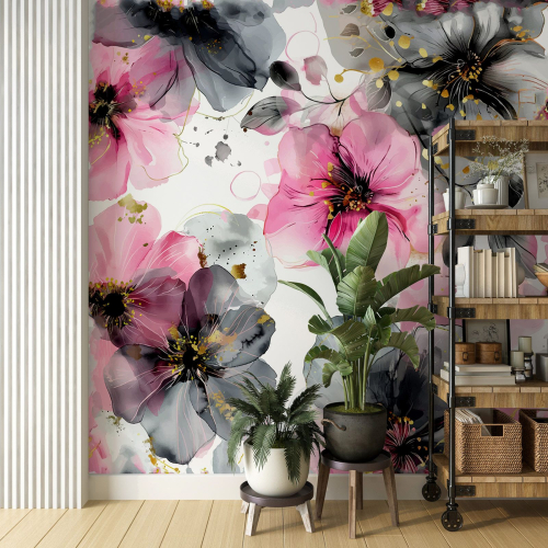 Papier peint panoramique - Fleurs