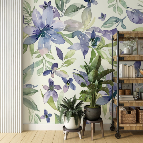 Papier peint panoramique - Fleurs