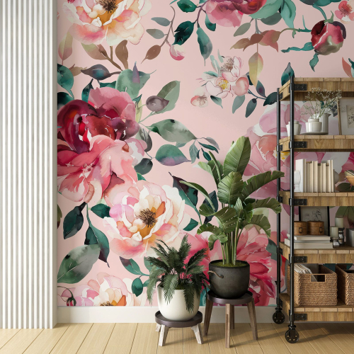 Papier peint panoramique - Fleurs