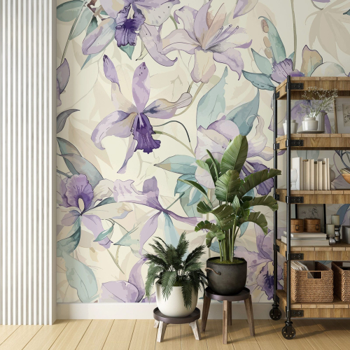 Papier peint panoramique - Fleurs