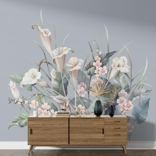 Papier peint panoramique - Fleurs