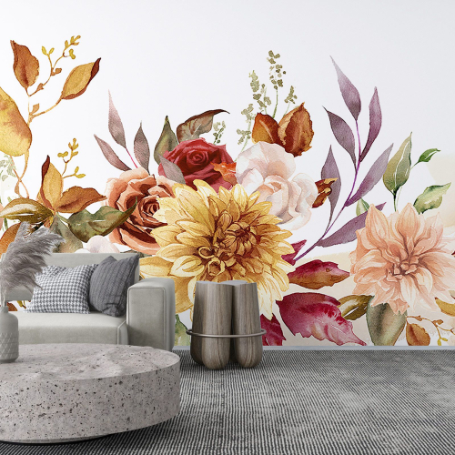 Papier peint panoramique - Fleurs
