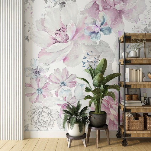Papier peint panoramique - Fleurs