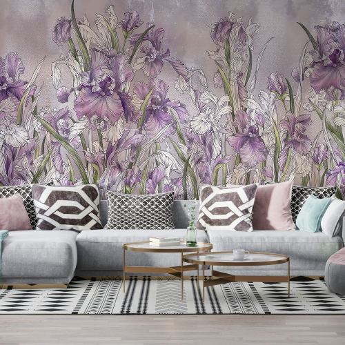 Papier peint panoramique - Fleurs