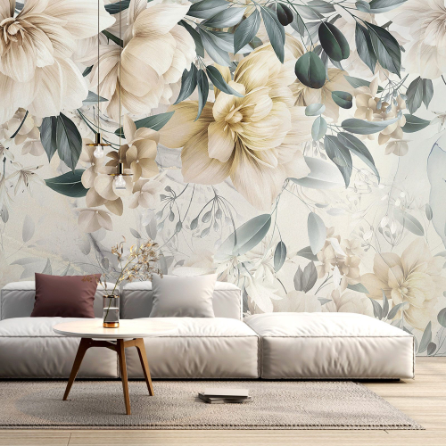 Papier peint panoramique - Fleurs