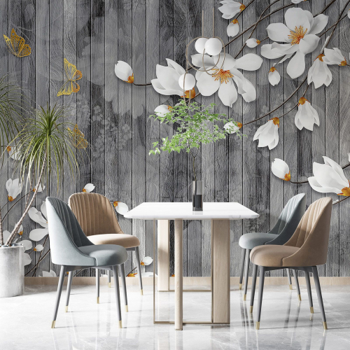 Papier peint panoramique - Fleurs