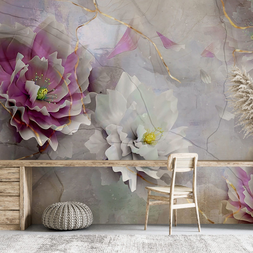 Papier peint panoramique - Fleurs
