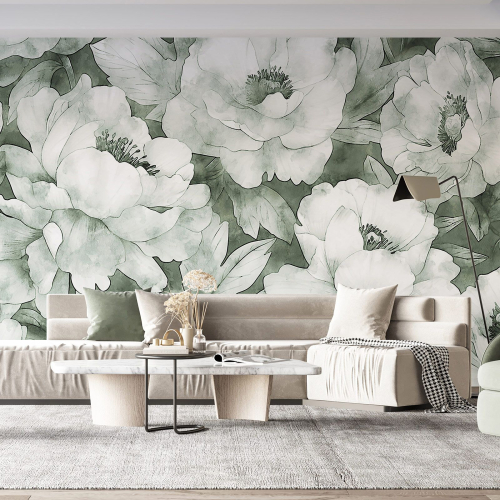 Papier peint panoramique - Fleurs