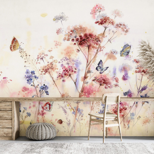 Papier peint panoramique - Fleurs