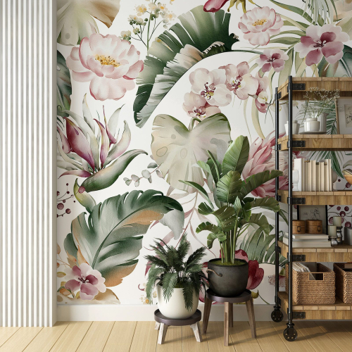 Papier peint panoramique - Fleurs